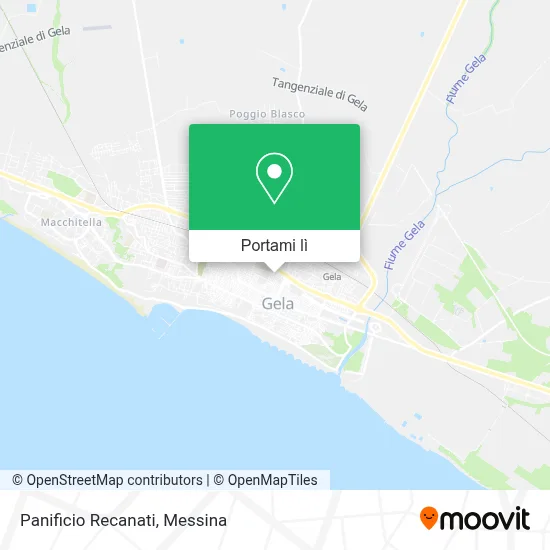 Mappa Panificio Recanati