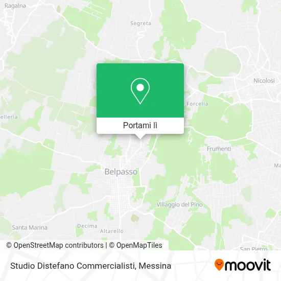 Mappa Studio Distefano Commercialisti