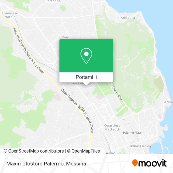 Mappa Maximotostore Palermo