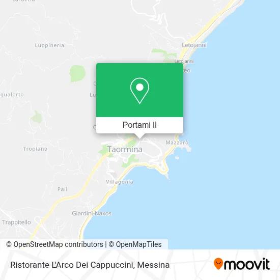 Mappa Ristorante L'Arco Dei Cappuccini