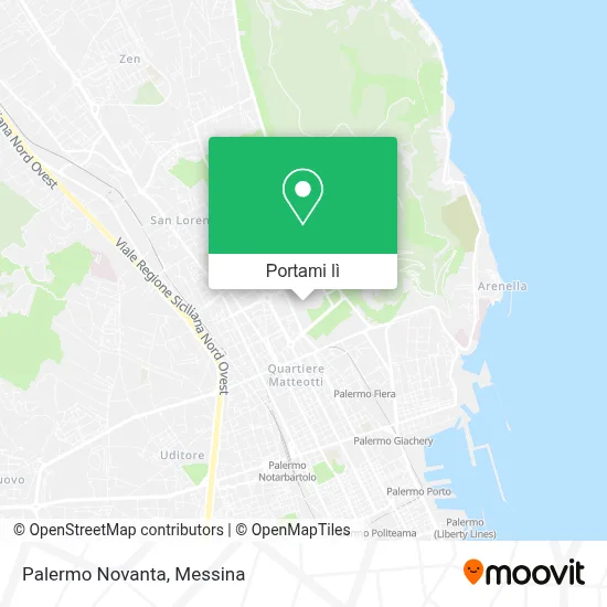 Mappa Palermo Novanta