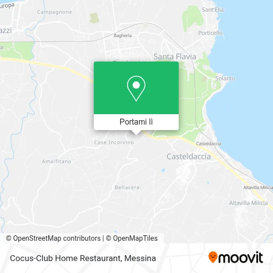 Mappa Cocus-Club Home Restaurant