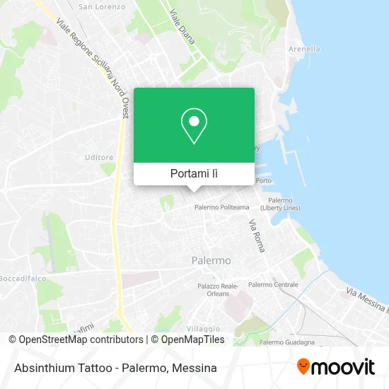 Mappa Absinthium Tattoo - Palermo