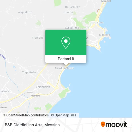 Mappa B&B Giardini Inn Arte