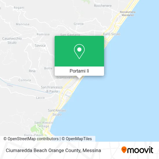 Mappa Ciumaredda Beach Orange County