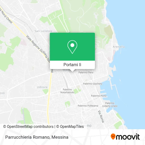 Mappa Parrucchieria Romano