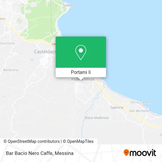 Mappa Bar Bacio Nero Caffe