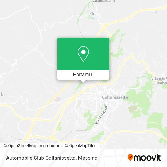 Mappa Automobile Club Caltanissetta