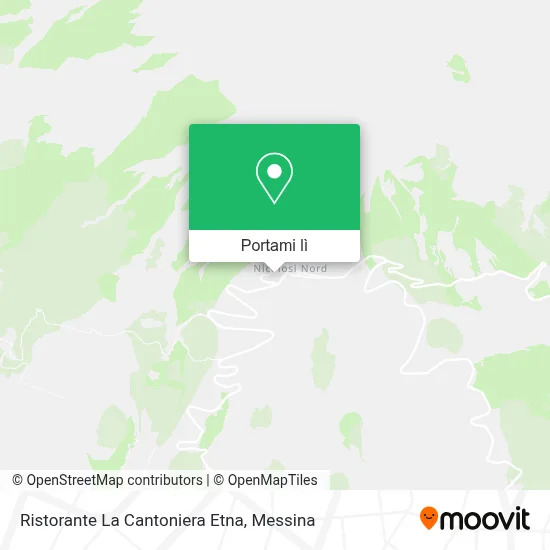 Mappa Ristorante La Cantoniera Etna