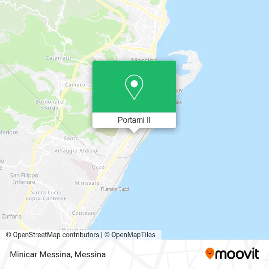 Mappa Minicar Messina