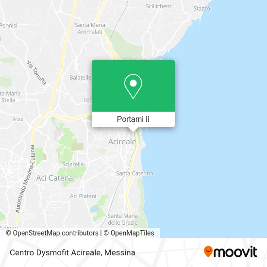 Mappa Centro Dysmofit Acireale