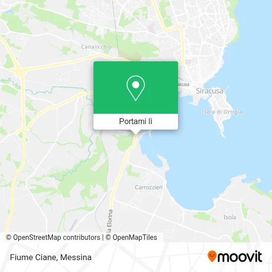 Mappa Fiume Ciane