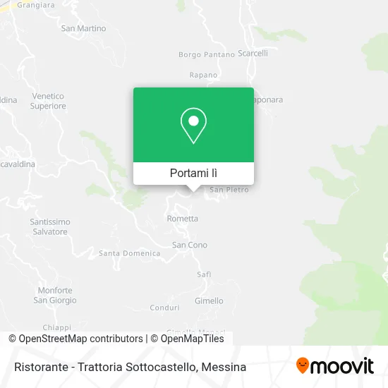 Mappa Ristorante - Trattoria Sottocastello