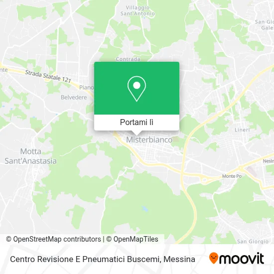 Mappa Centro Revisione E Pneumatici Buscemi