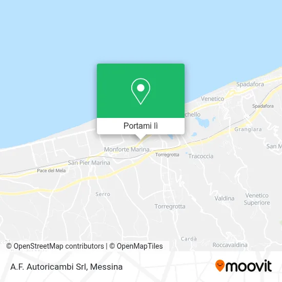 Mappa A.F. Autoricambi Srl