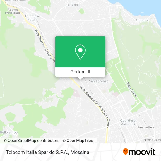 Mappa Telecom Italia Sparkle S.P.A.
