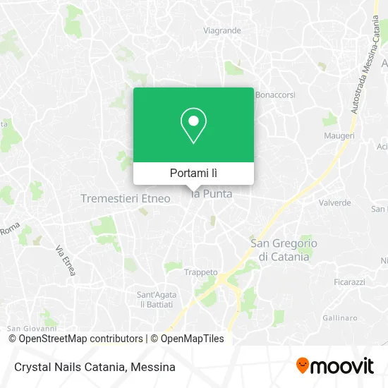 Mappa Crystal Nails Catania