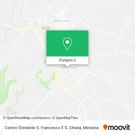Mappa Centro Giovanile S. Francesco E S. Chiara