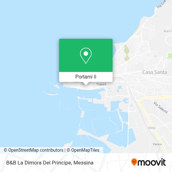 Mappa B&B La Dimora Del Principe