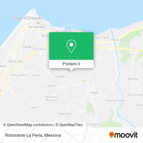 Mappa Ristorante La Perla