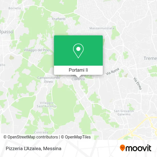 Mappa Pizzeria L'Azalea