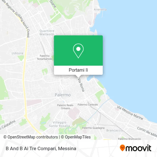 Mappa B And B Ai Tre Compari