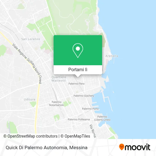 Mappa Quick Di Palermo Autonomia