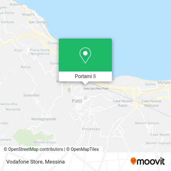 Mappa Vodafone Store
