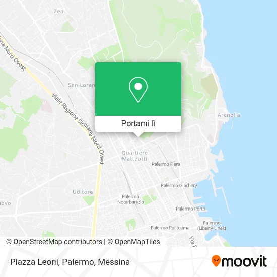 Mappa Piazza Leoni, Palermo