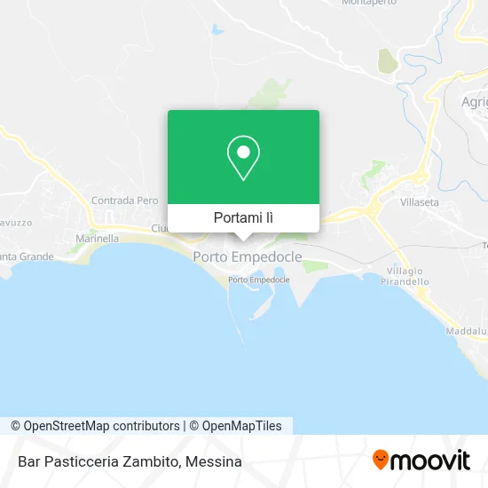 Mappa Bar Pasticceria Zambito