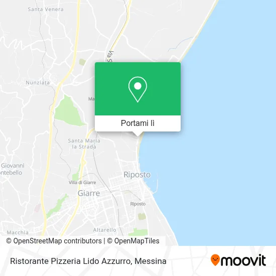 Mappa Ristorante Pizzeria Lido Azzurro