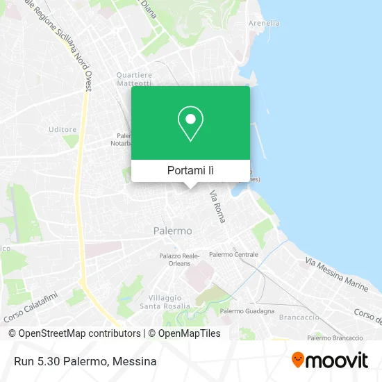 Mappa Run 5.30 Palermo