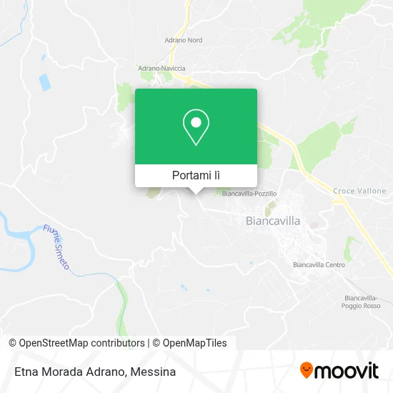 Mappa Etna Morada Adrano