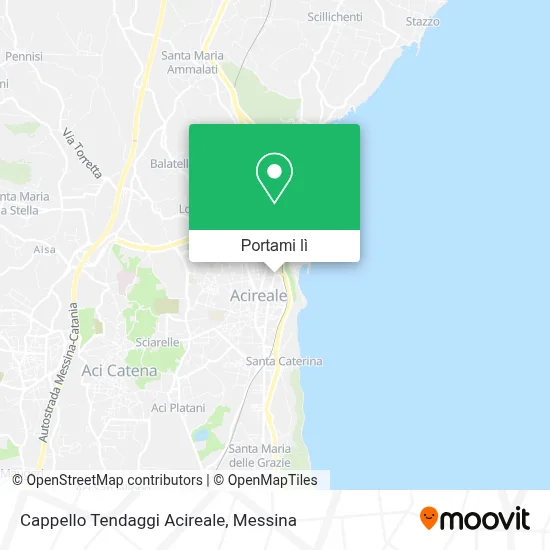 Mappa Cappello Tendaggi Acireale