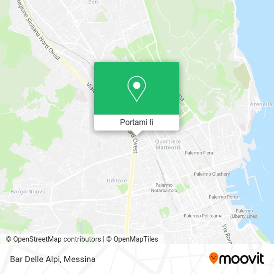 Mappa Bar Delle Alpi