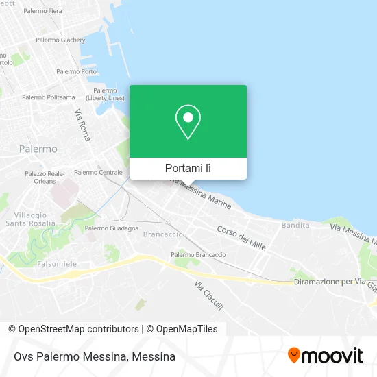 Mappa Ovs Palermo Messina