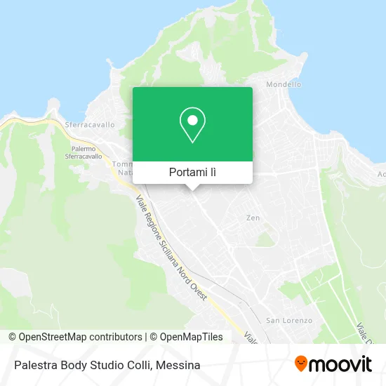 Mappa Palestra Body Studio Colli