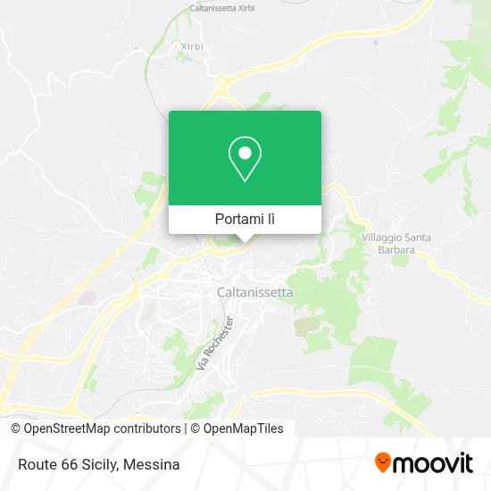 Mappa Route 66 Sicily