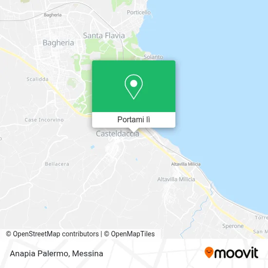 Mappa Anapia Palermo