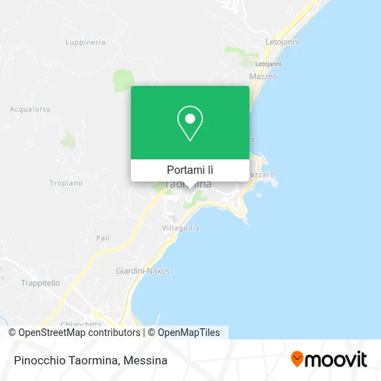 Mappa Pinocchio Taormina