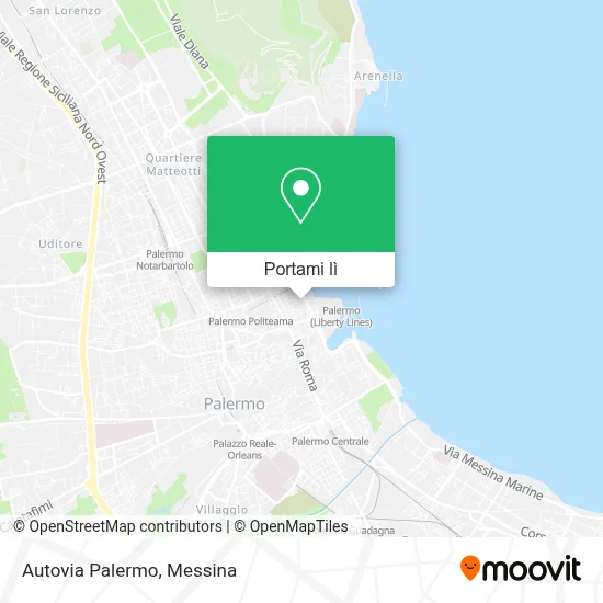 Mappa Autovia Palermo