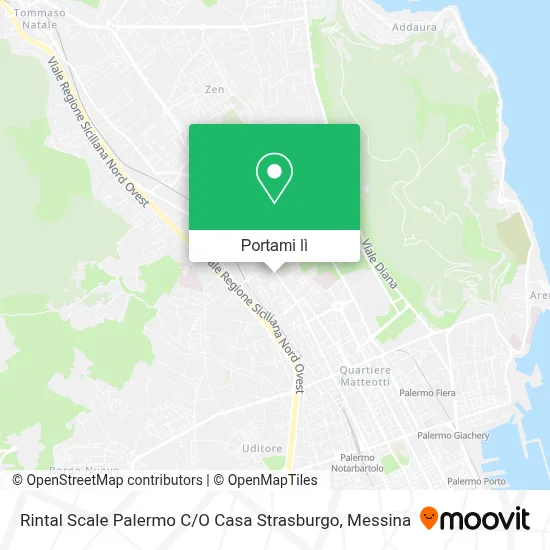 Mappa Rintal Scale Palermo C / O Casa Strasburgo