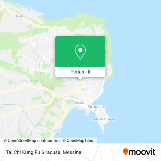 Mappa Tai Chi Kung Fu Siracusa
