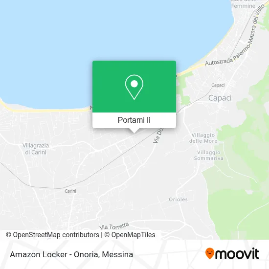 Mappa Amazon Locker - Onoria