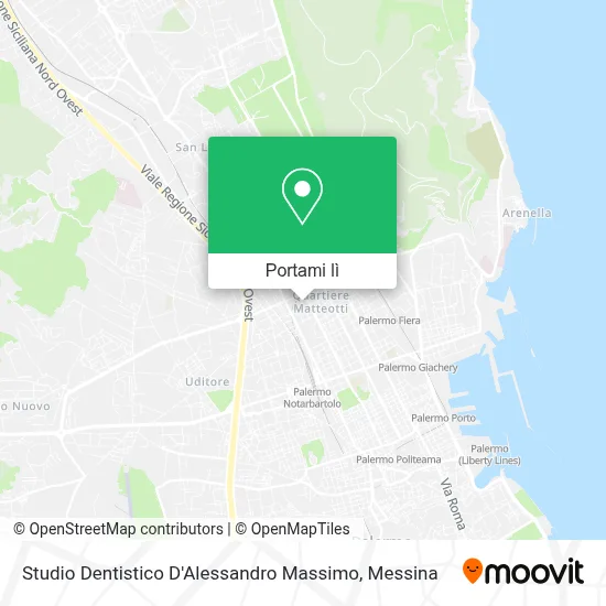 Mappa Studio Dentistico D'Alessandro Massimo