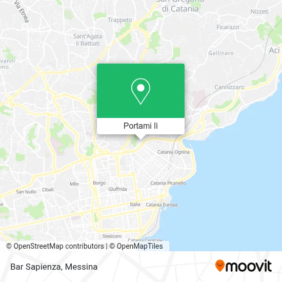 Mappa Bar Sapienza