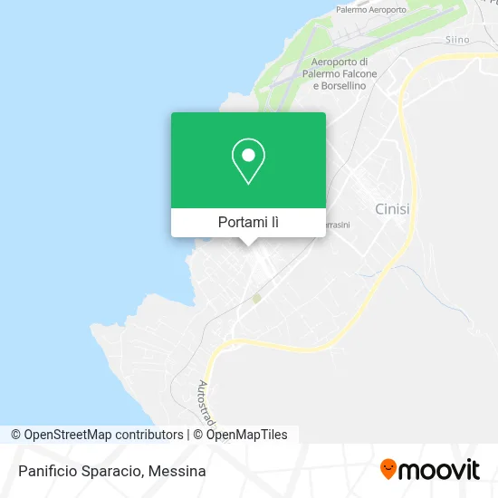 Mappa Panificio Sparacio