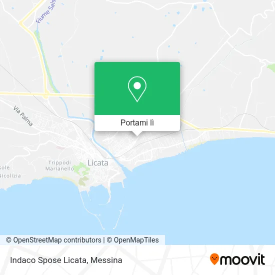 Mappa Indaco Spose Licata