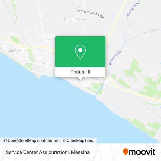 Mappa Service Center Assicurazioni