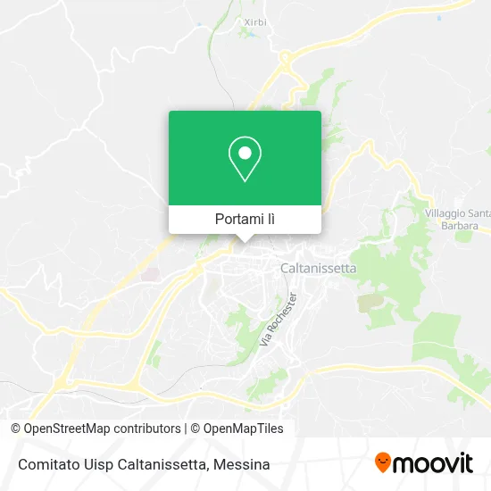 Mappa Comitato Uisp Caltanissetta